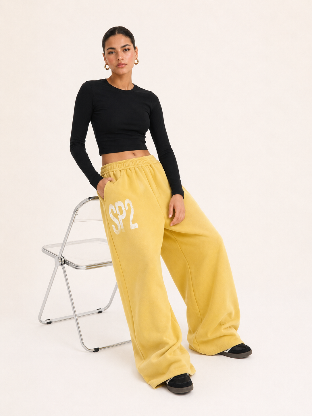 Printed Loose-Fit Cotton Street Pants