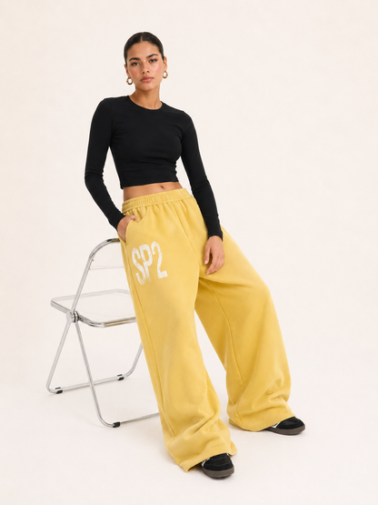 Printed Loose-Fit Cotton Street Pants