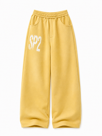 Printed Loose-Fit Cotton Street Pants