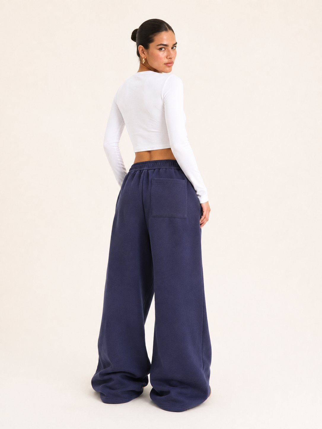 Printed Loose-Fit Cotton Street Pants