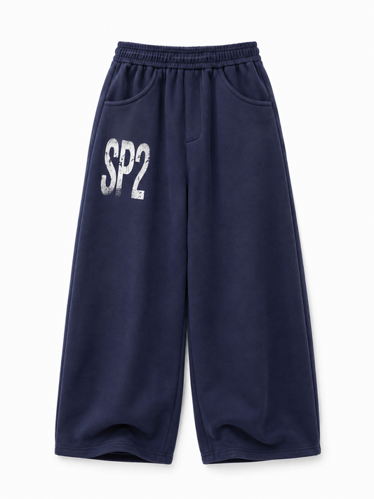 Printed Loose-Fit Cotton Street Pants
