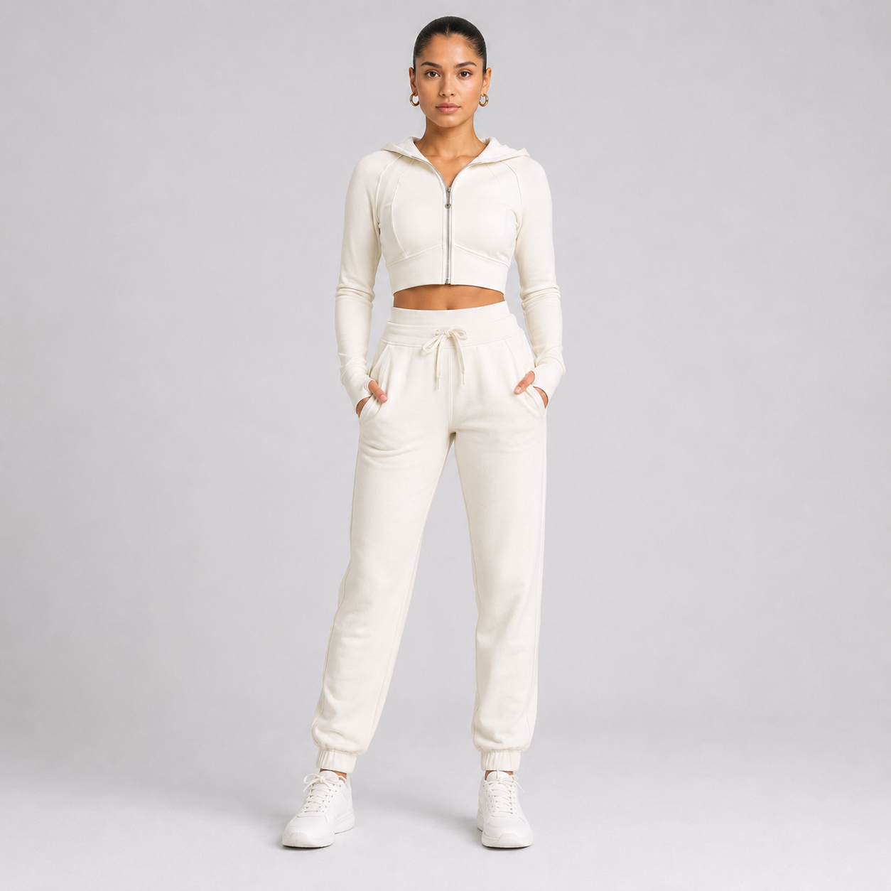 Women’s Cotton Blend Top & Pants Set
