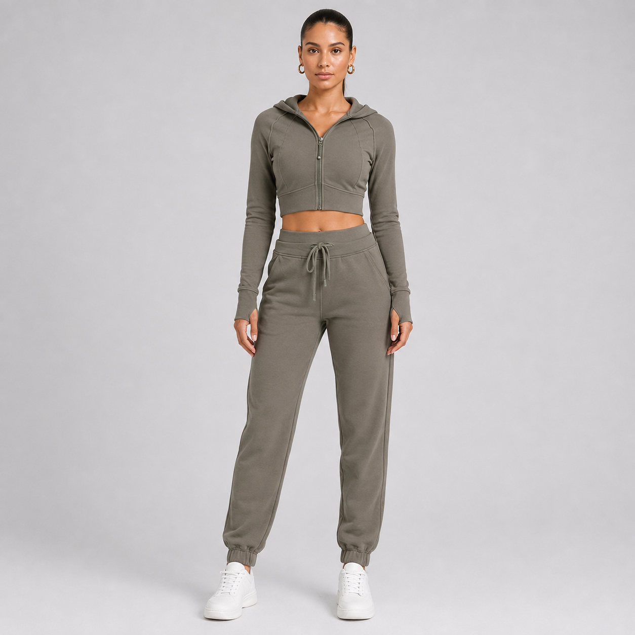 Women’s Cotton Blend Top & Pants Set