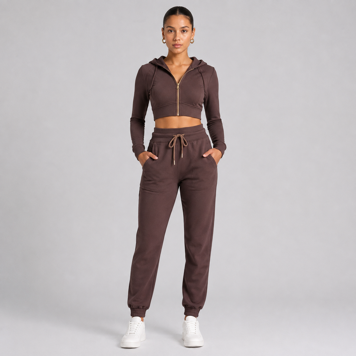 Women’s Cotton Blend Top & Pants Set