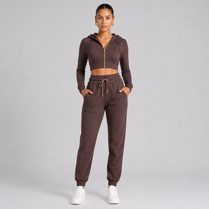 Women’s Cotton Blend Top & Pants Set