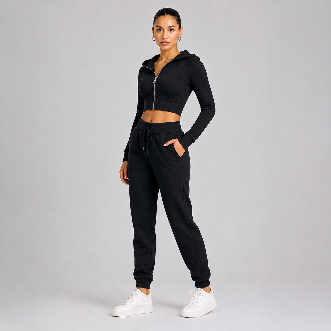 Women’s Cotton Blend Top & Pants Set