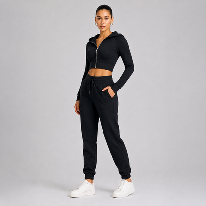 Women’s Cotton Blend Top & Pants Set