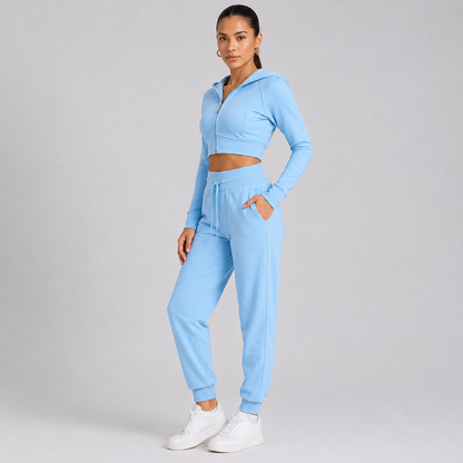 Women’s Cotton Blend Top & Pants Set