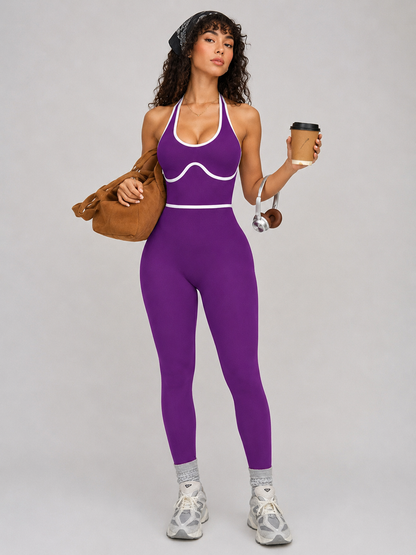 Moisture-Wicking Fitness Jumpsuit