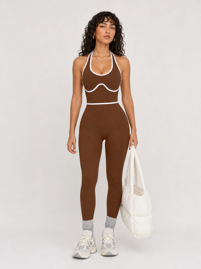 Moisture-Wicking Fitness Jumpsuit