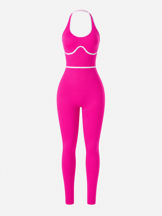 Moisture-Wicking Fitness Jumpsuit