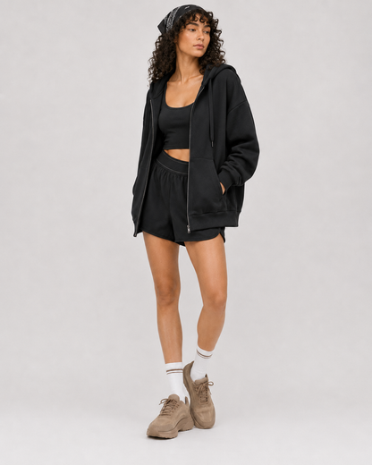 Women’s Hooded Sports Top & Shorts