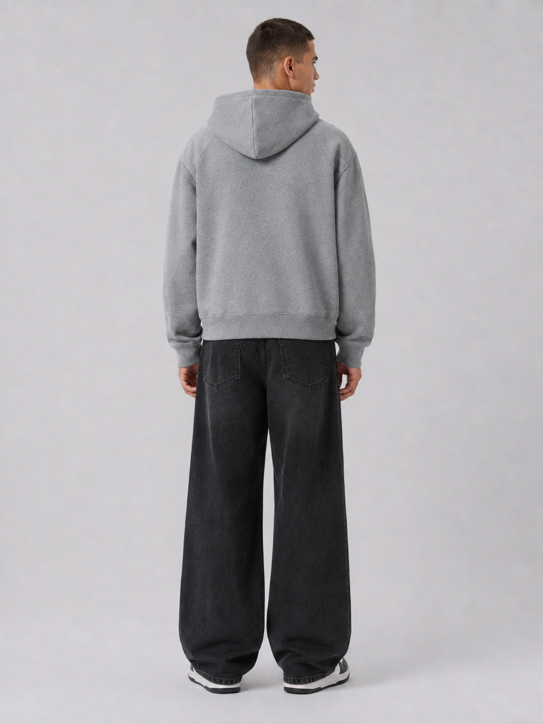 Loose Fit Hooded Zip-Up Jacket