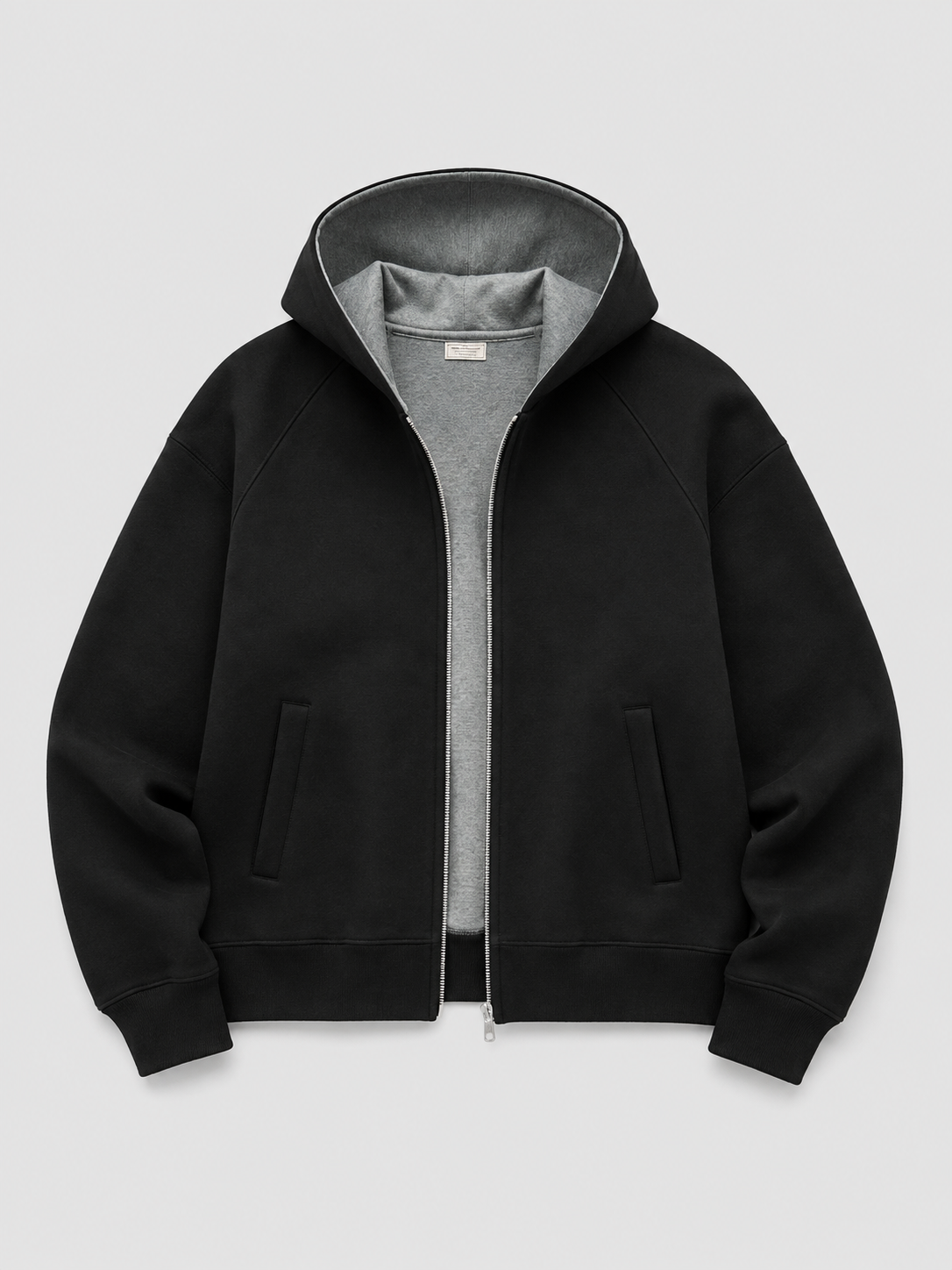 Loose Fit Hooded Zip-Up Jacket