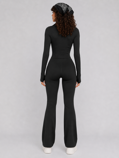 Women’s Long-Sleeve Bootcut Activewear Set