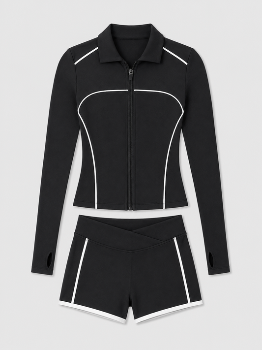 Women’s Quick-Dry Long-Sleeve Activewear Set