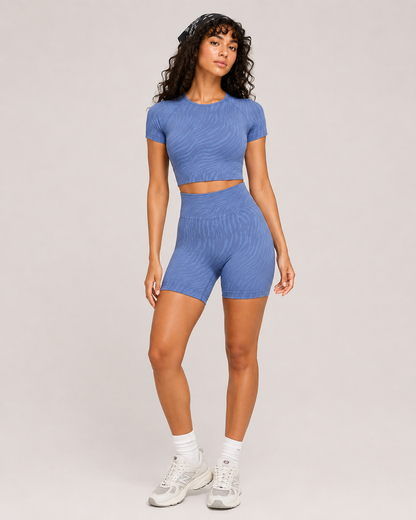 Women’s Quick-Dry Sports Top & Shorts Set
