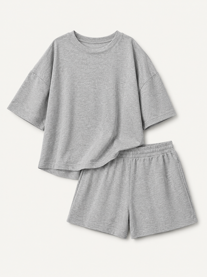 Drawstring Three-Quarter Sleeve Casual Top
