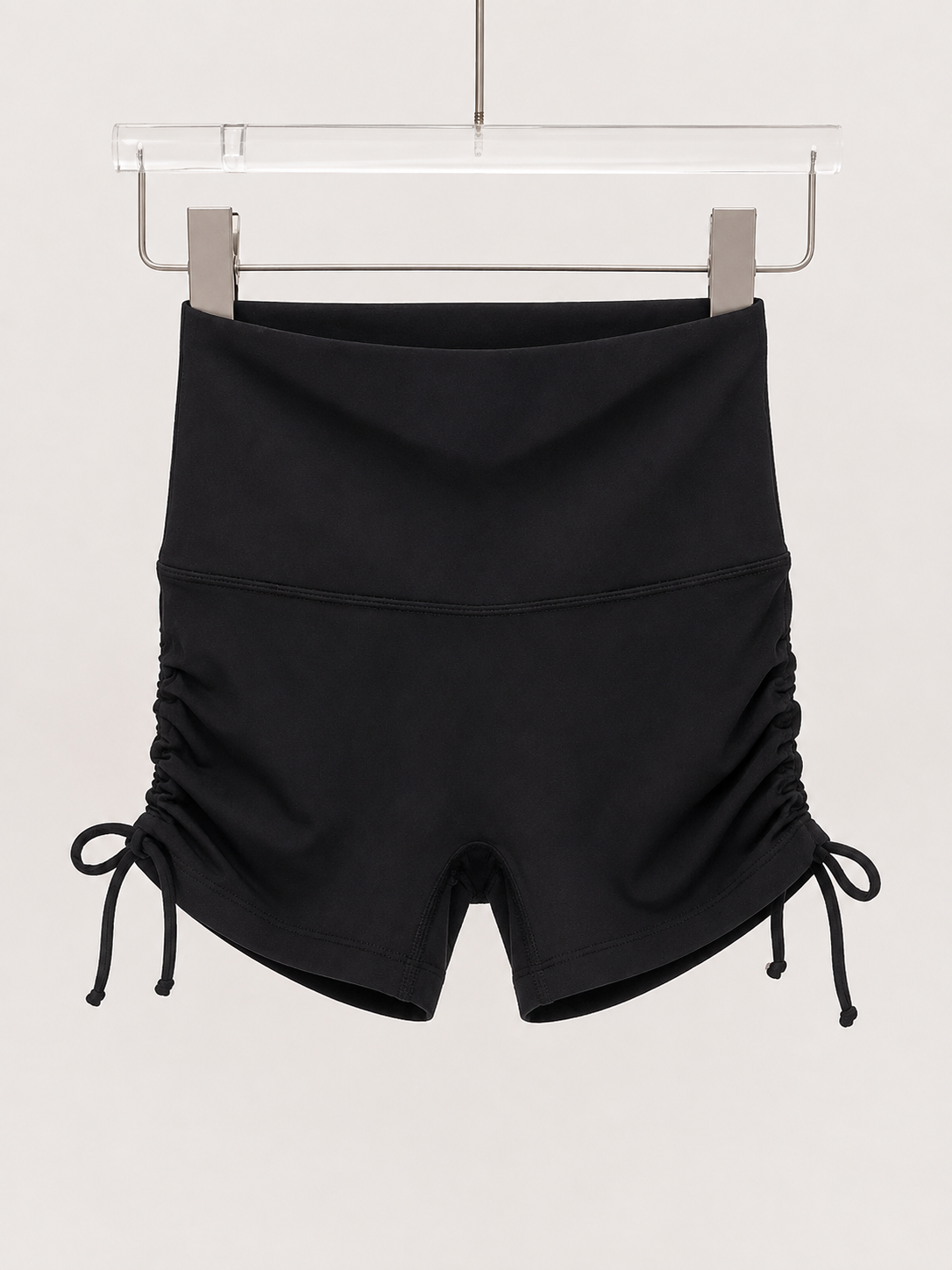 Women’s High-Waist Ruched Drawstring Shorts