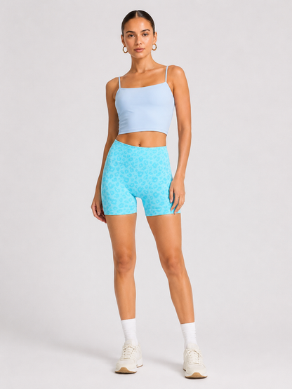 Women’s High-Waist Leopard Print Biker Shorts