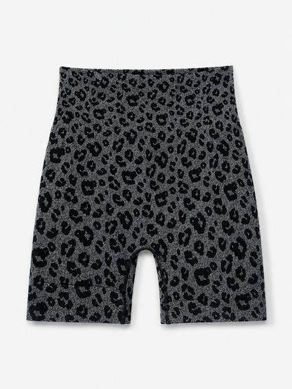 Women’s High-Waist Leopard Print Biker Shorts