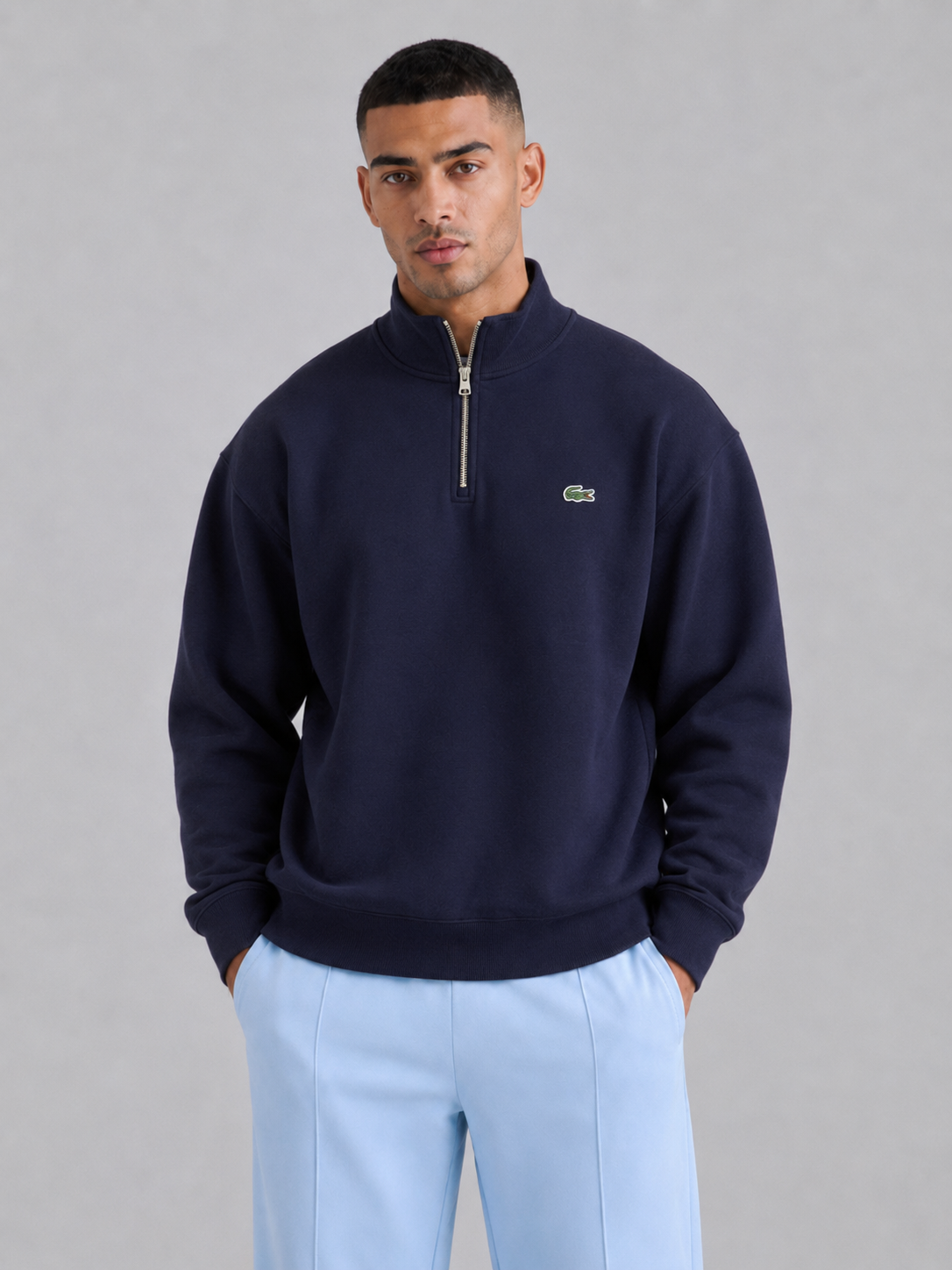 Loose Fit Cotton Pullover Hoodie