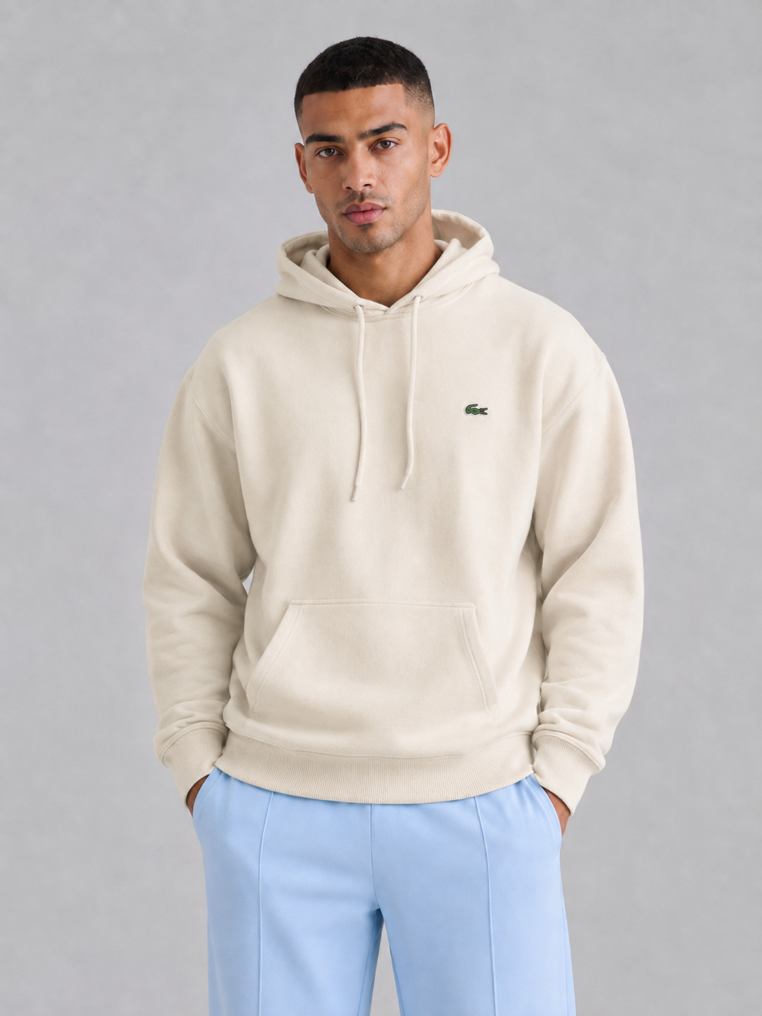 Loose Fit Cotton Pullover Hoodie