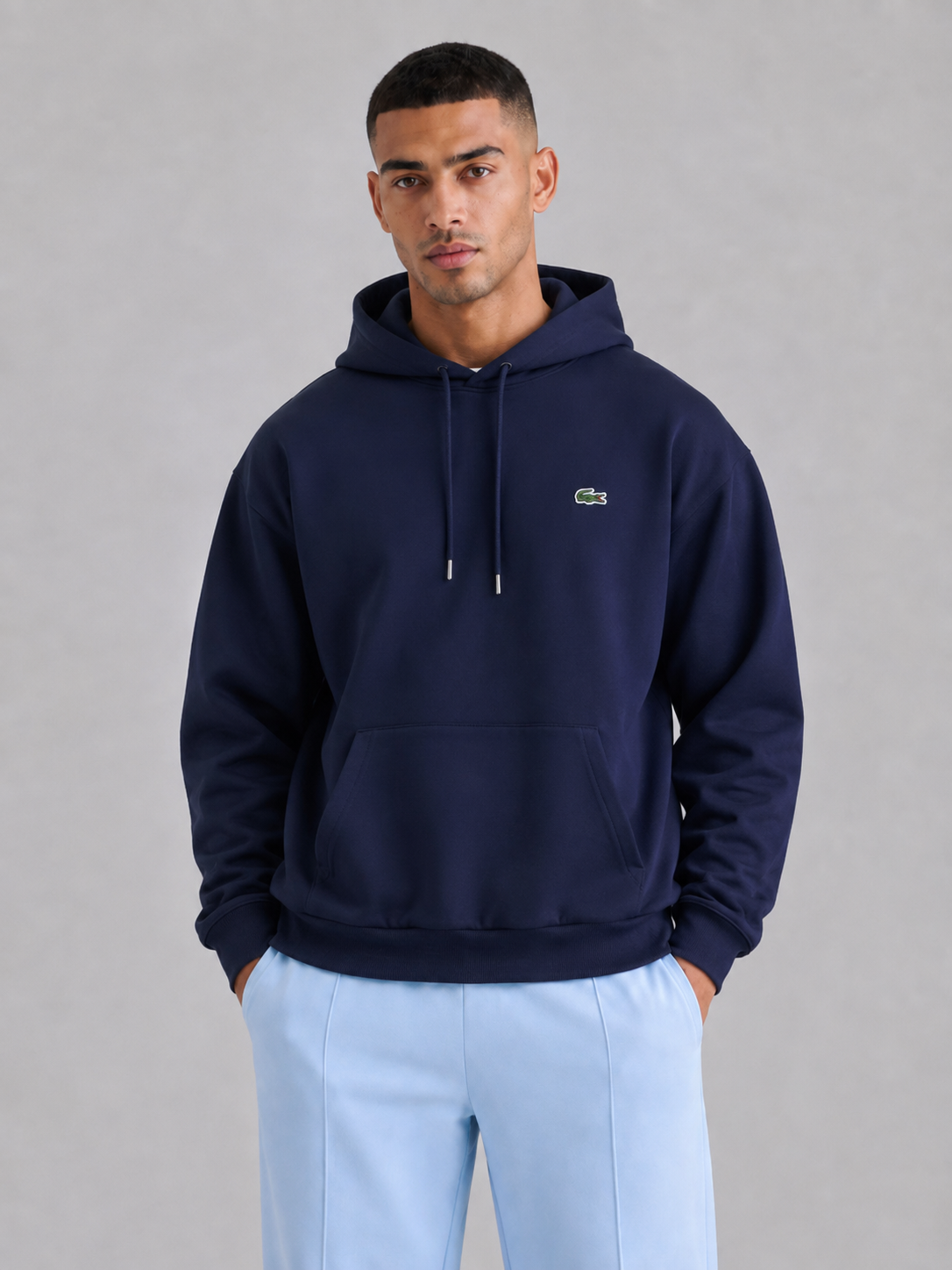 Loose Fit Cotton Pullover Hoodie
