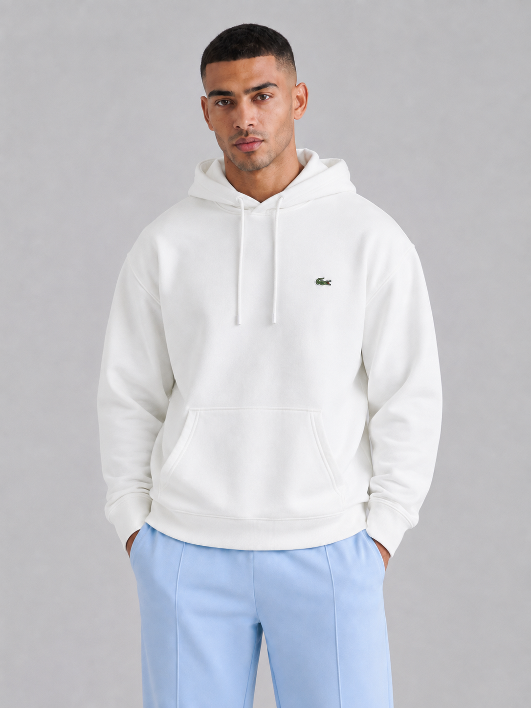Loose Fit Cotton Pullover Hoodie