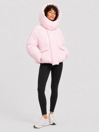 Women’s Cropped Hooded Puffer Jacket
