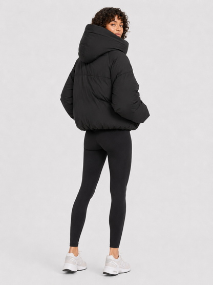 Women’s Cropped Hooded Puffer Jacket