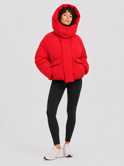 Women’s Cropped Hooded Puffer Jacket
