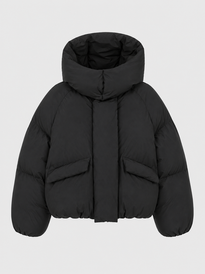 Women’s Cropped Hooded Puffer Jacket