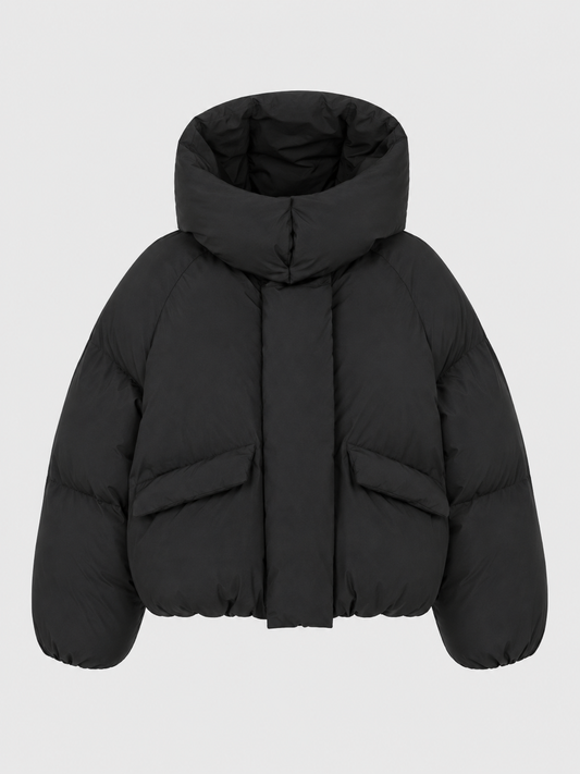Women’s Cropped Hooded Puffer Jacket