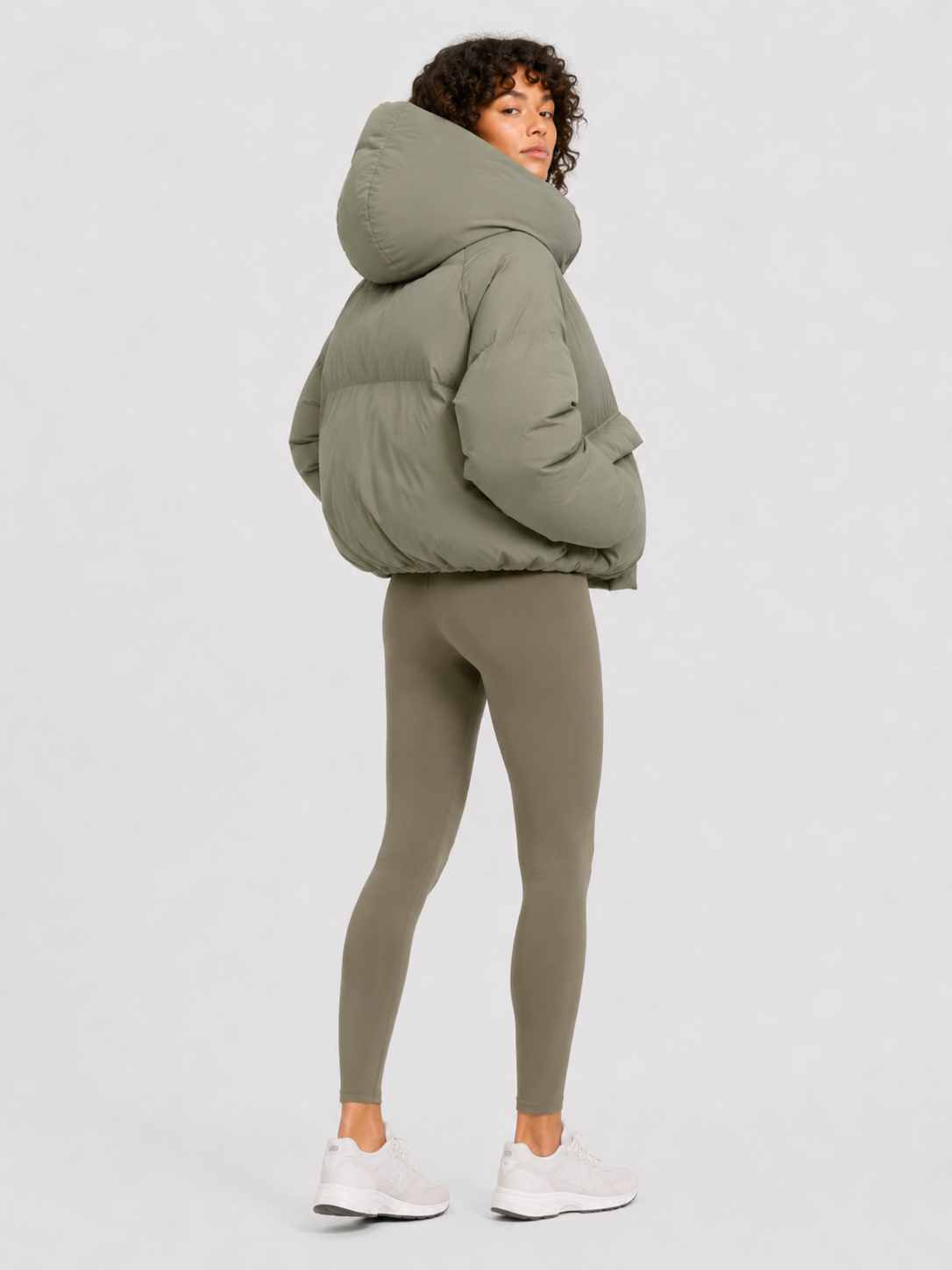 Women’s Cropped Hooded Puffer Jacket