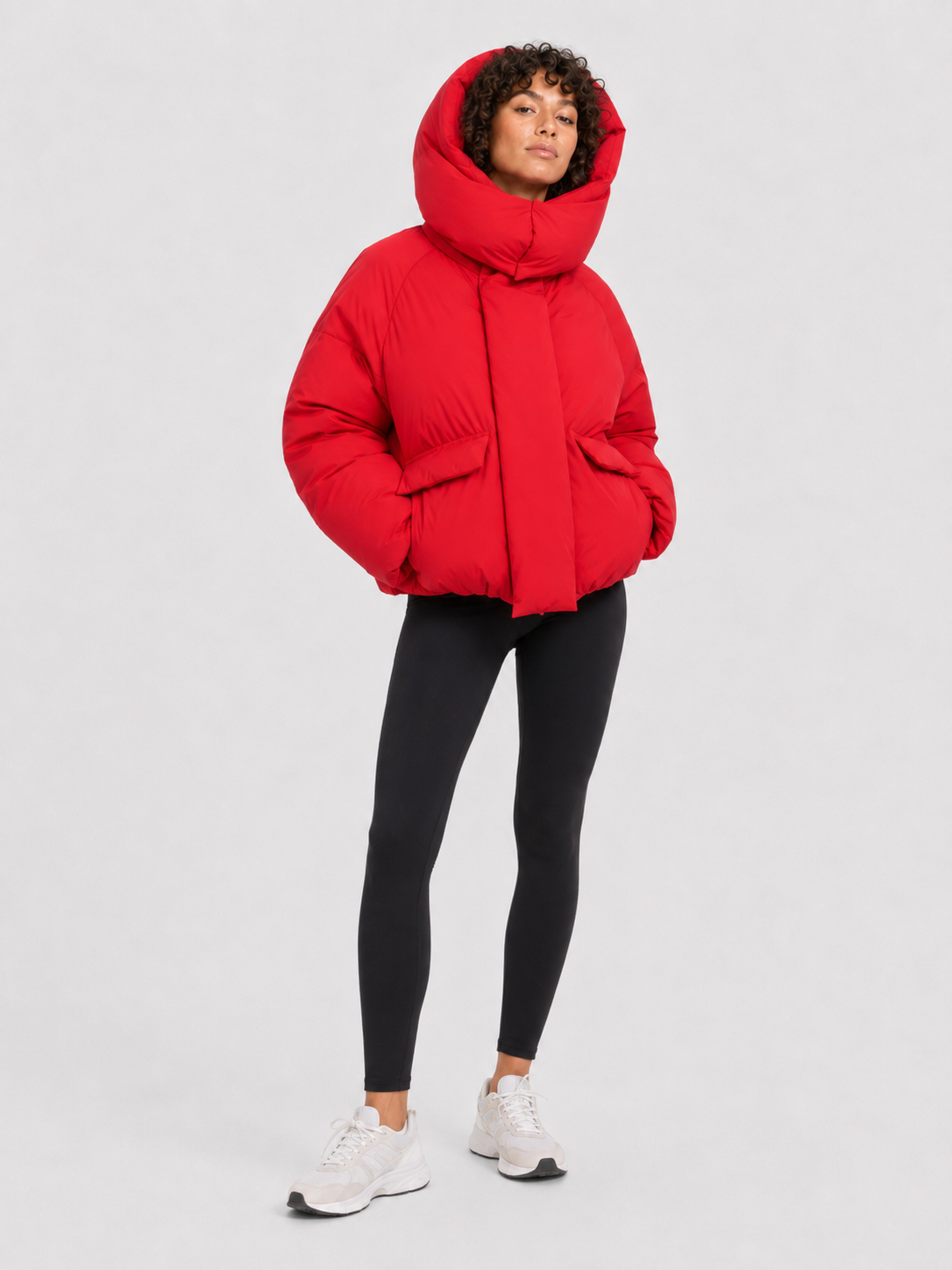 Women’s Cropped Hooded Puffer Jacket