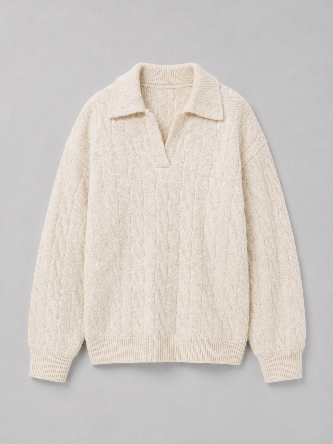 Vintage Loose Fit Lapel Pullover Top