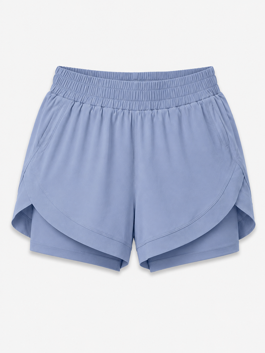 Women’s High-Waist Moisture-Wicking Fitness Shorts