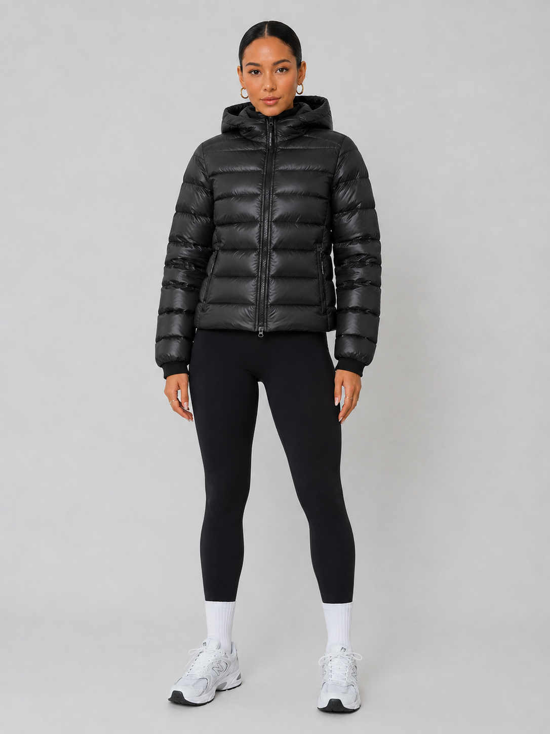 Hooded Stand Collar Down Jacket