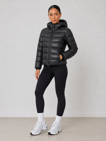 Hooded Stand Collar Down Jacket