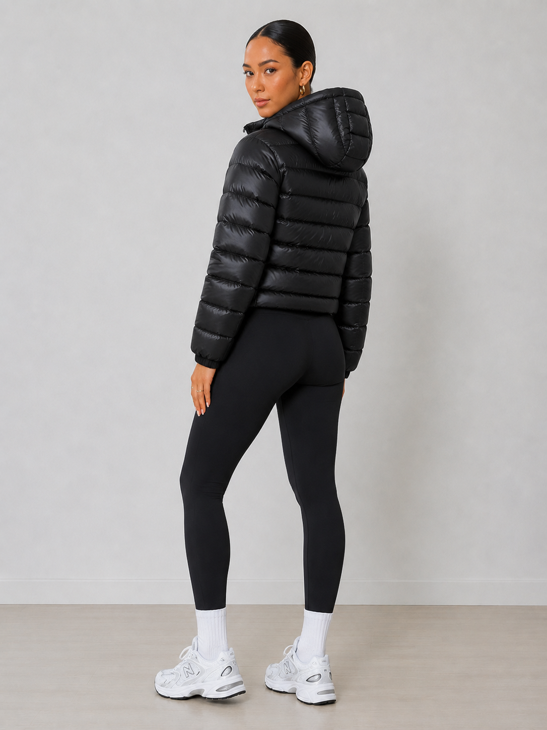 Hooded Stand Collar Down Jacket