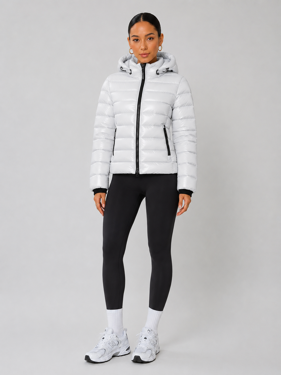 Hooded Stand Collar Down Jacket