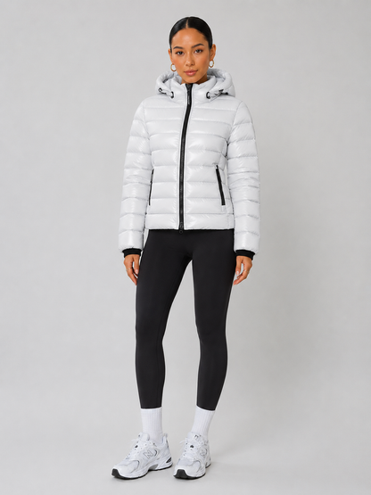 Hooded Stand Collar Down Jacket