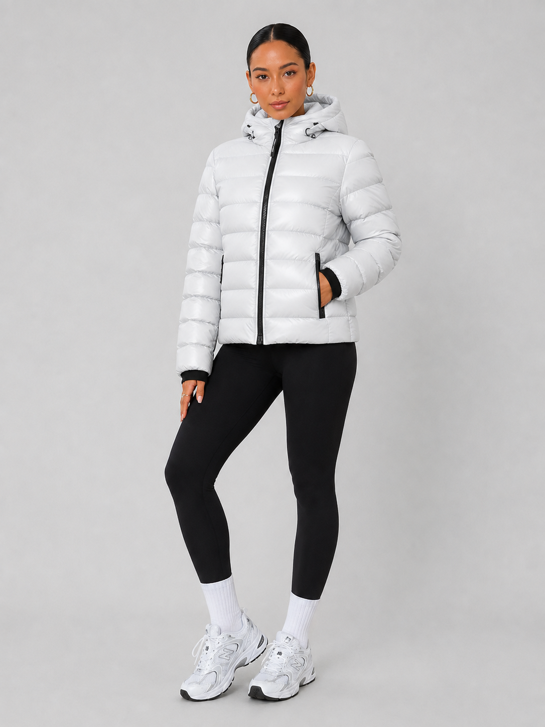 Hooded Stand Collar Down Jacket