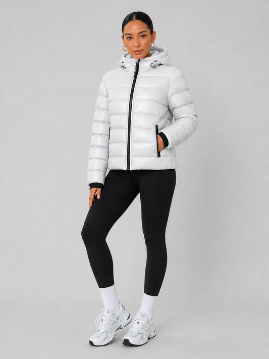 Hooded Stand Collar Down Jacket
