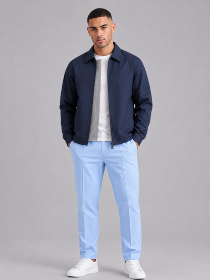 Men’s Fitted Lapel Windproof Jacket
