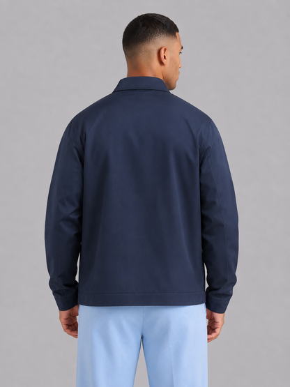 Men’s Fitted Lapel Windproof Jacket