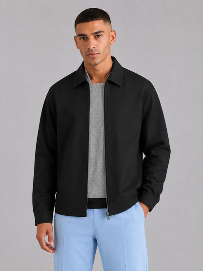 Men’s Fitted Lapel Windproof Jacket