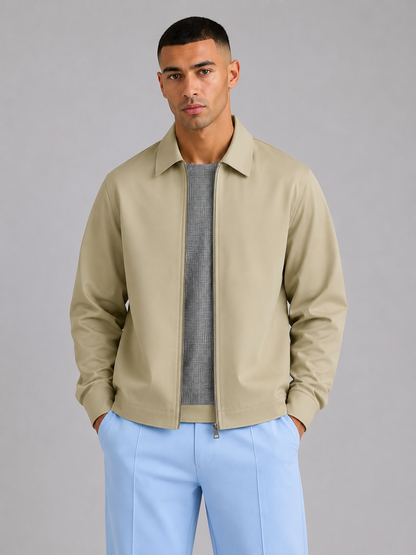 Men’s Fitted Lapel Windproof Jacket