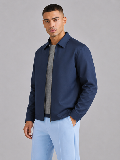 Men’s Fitted Lapel Windproof Jacket